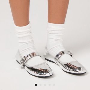 UO Sammy Grommet Strap Ballet Flats